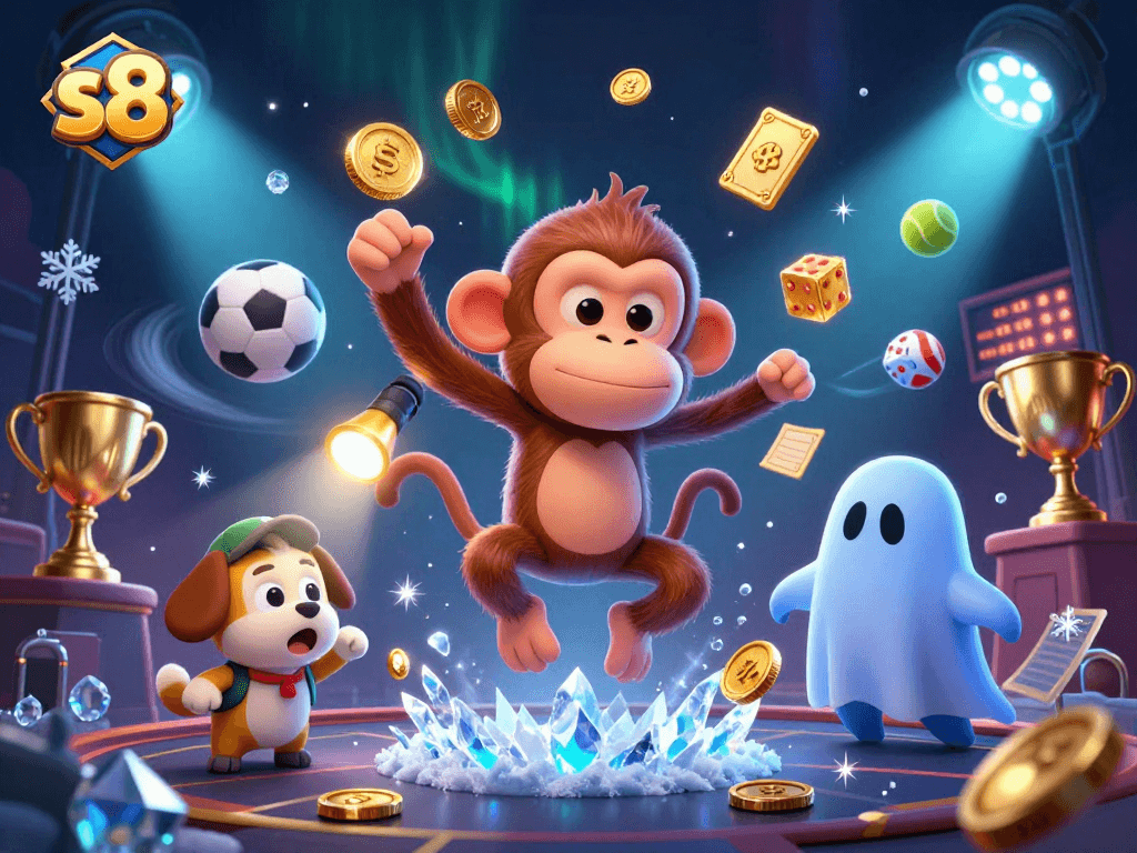 Experience thrilling wins with s8 in a haunted casino filled with gold and excitement.