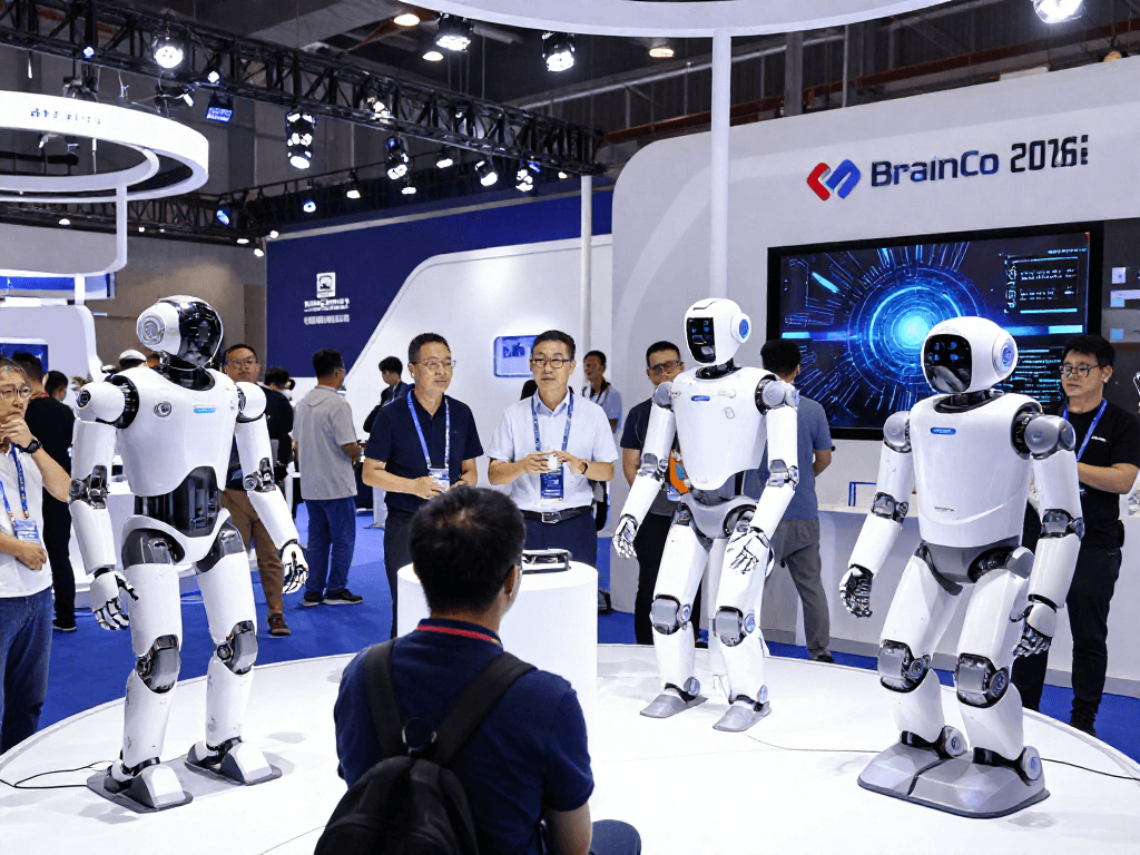 Robot 24 showcases humanoid robots at WAIC 2026, celebrating robotics innovations.