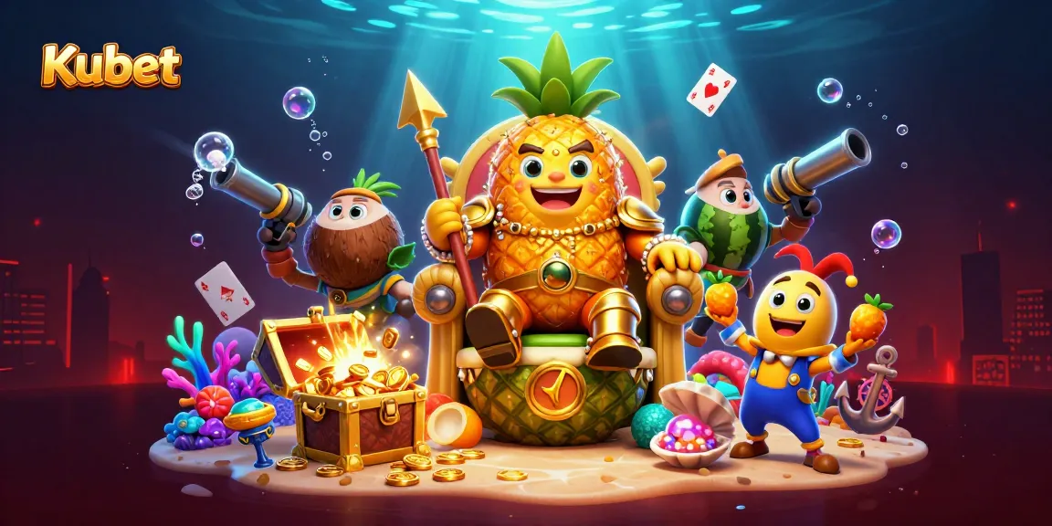 Kubet players enjoy thrilling gaming with unique characters in a vibrant casino scene