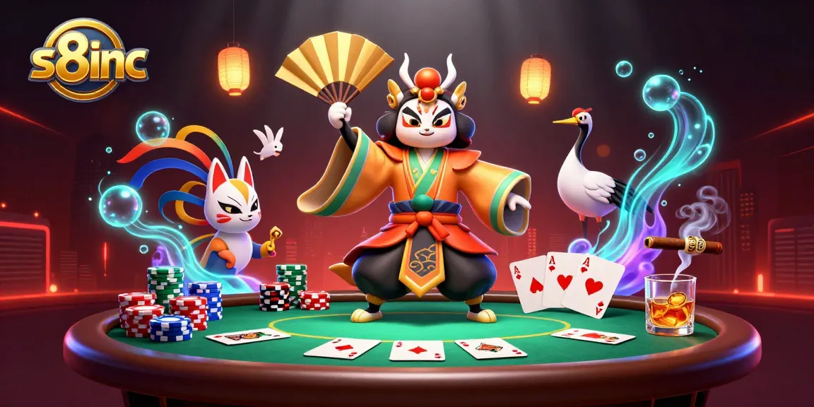 Experience thrilling action at s8inc with vibrant poker and kabuki warriors.
