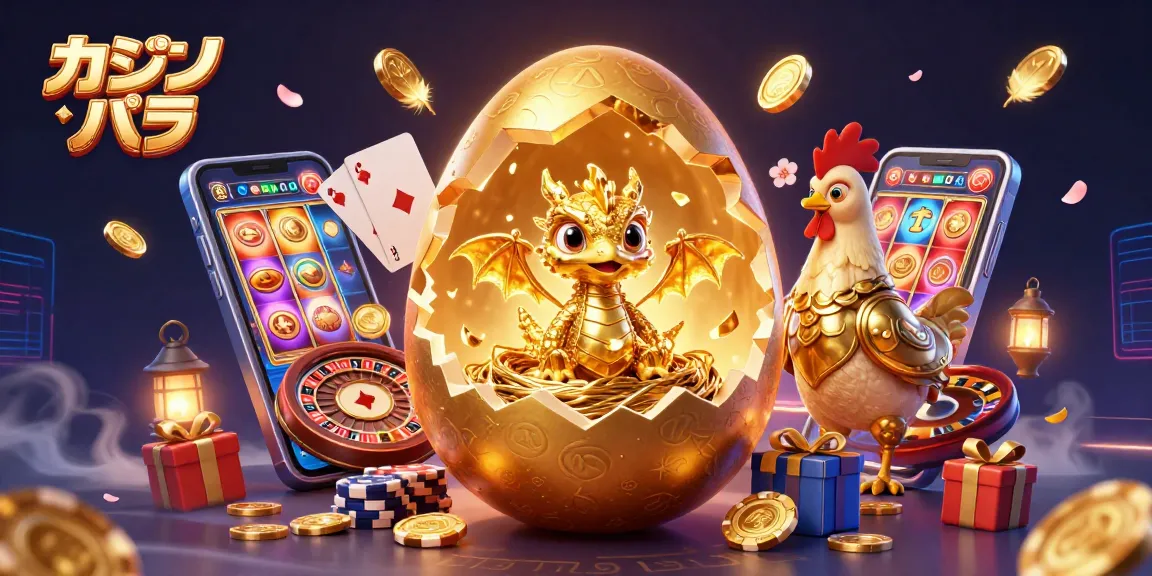 カジノ バカラで遊んでいるクリスタル金のドラゴンとポーカー用チップの巣の素晴らしいイラスト