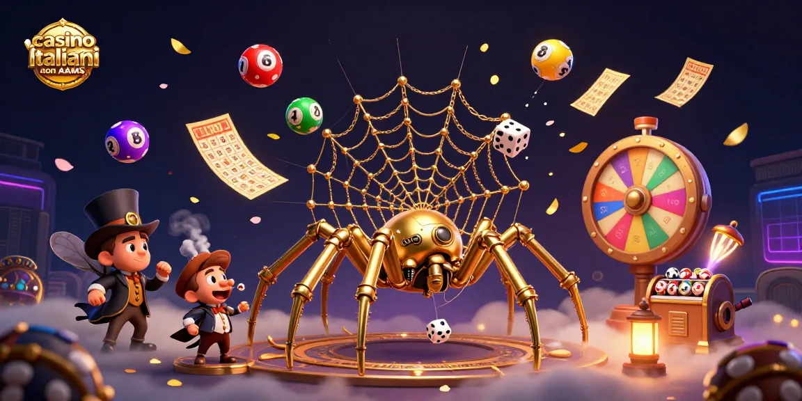 Gioca sui casino italiani non AAMS con un affascinante ragno d'oro e fortunati elementi!
