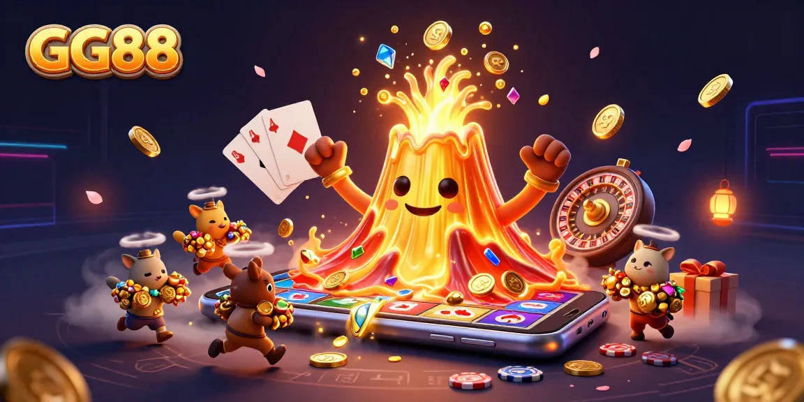 Experience GG88's thrilling casino adventure with animated treasure and colorful games.