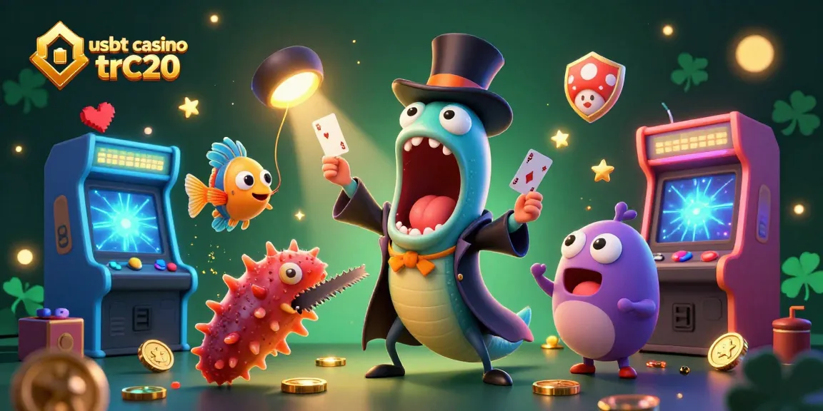 Giocare nei migliori usdt casino trc20 mentre un pesce abissale mago esegue trucchi con le carte