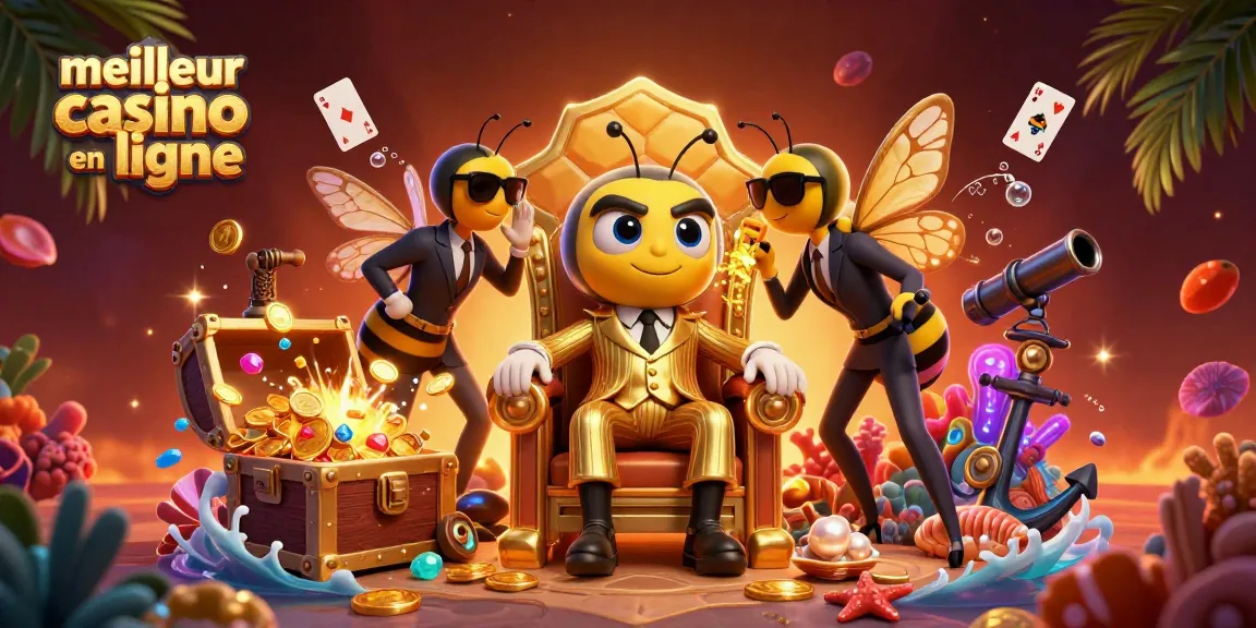 Découvrez le meilleur casino en ligne avec un bumblebee boss entouré de gardes et d'une informante.