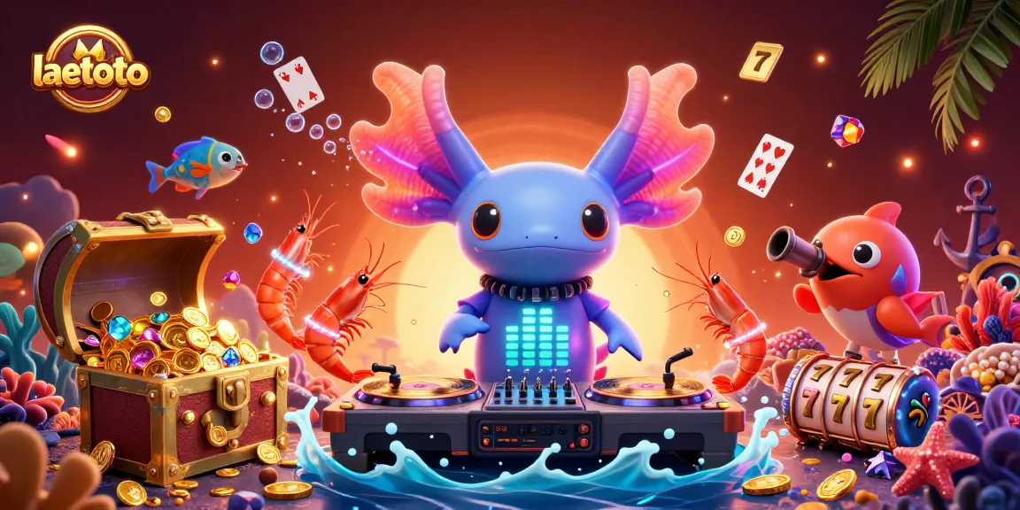 Win big with laetoto as the neon DJ spins vibrant slots and treasures in an immersive casino adventure.