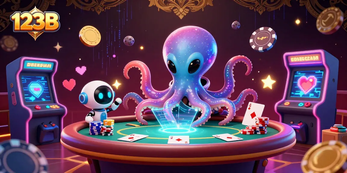 Engage in thrilling poker at 123B with an alien octopus and exciting gameplay elements.