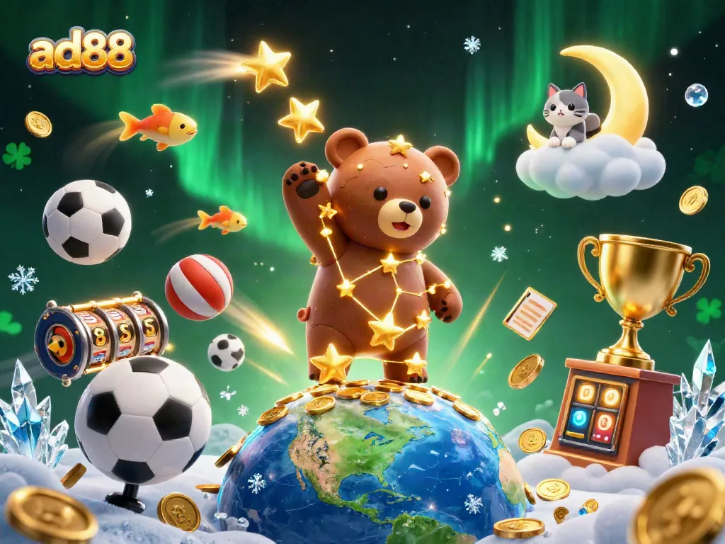 Engage with ad88's vibrant casino excitement through this lively illustration representing the thrill of gaming.