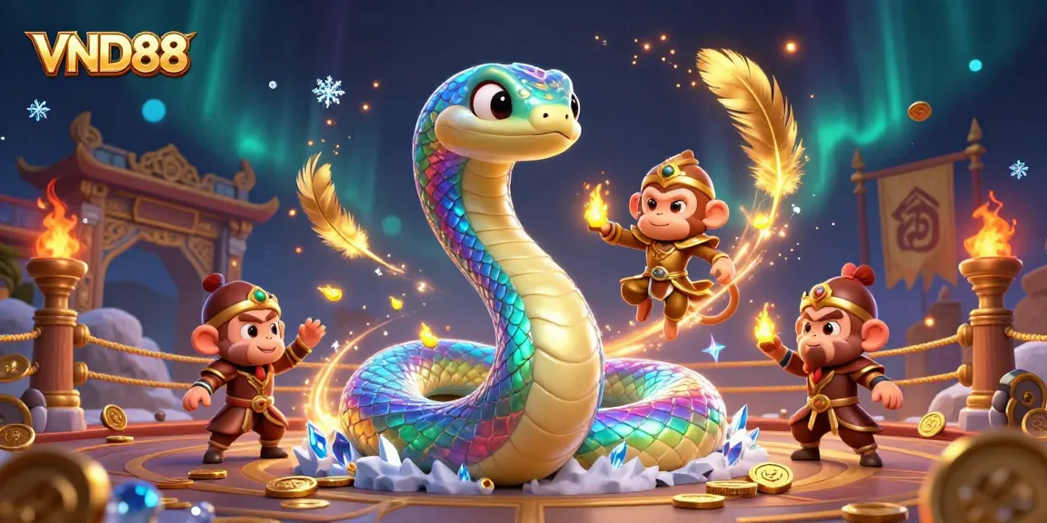 Play thrilling games at VND88 featuring vibrant characters and dynamic magical elements.
