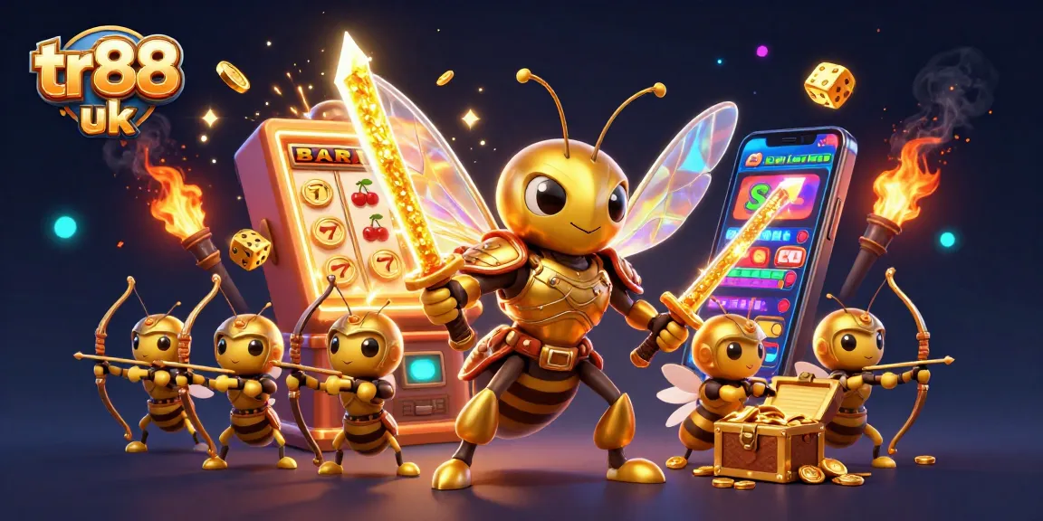 Experience the excitement at tr88 uk with a dynamic casino-themed 3D illustration showcasing jackpot elements.
