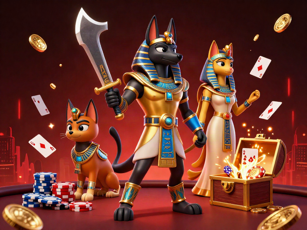 Experience thrilling poker games with Poker88, featuring dynamic characters and vibrant casino elements.