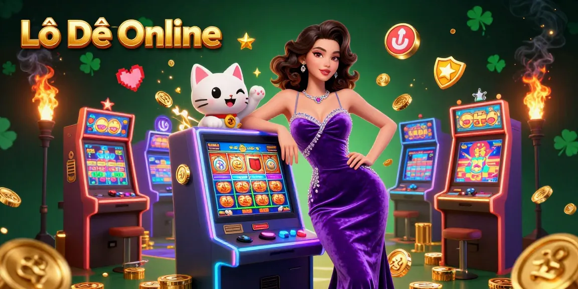 Engage in Lô Đề Online with vibrant characters celebrating jackpot wins amidst casino excitement.