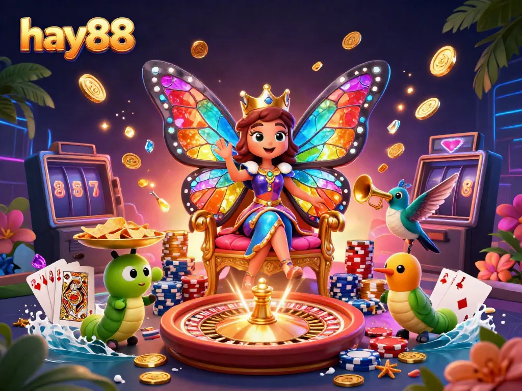 Experience the excitement at hay88 with vibrant casino scenes filled with games and rewards.