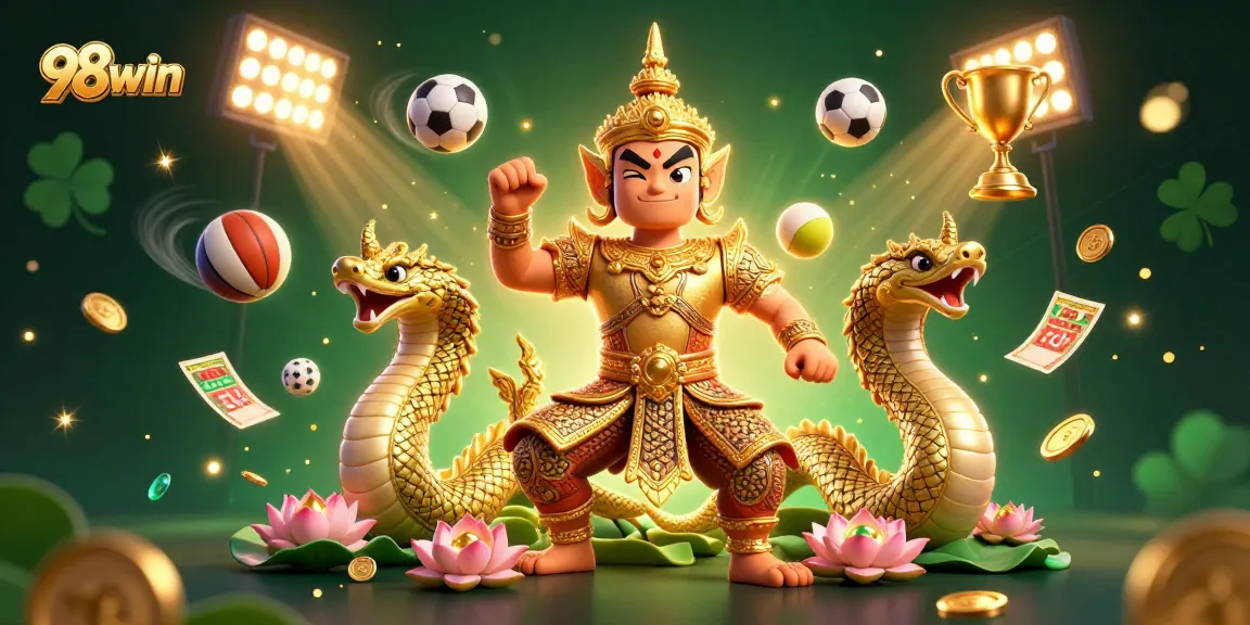 Win big at 98win with thrilling 3D casino gaming featuring sports balls and dynamic action.
