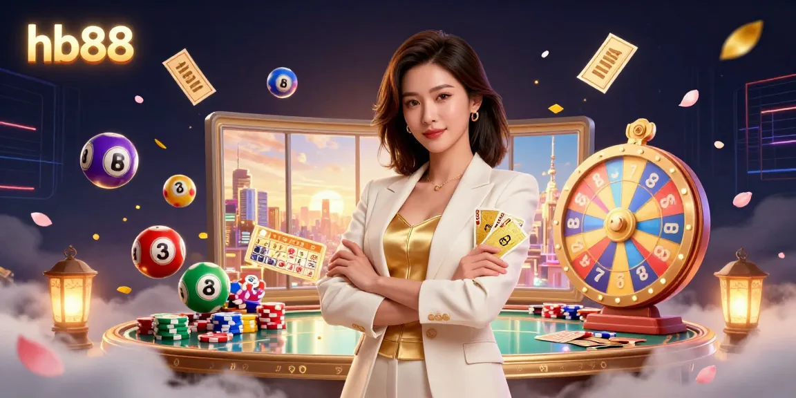 Experience the excitement of hb88 with vibrant games and winning moments in a dazzling casino scene.