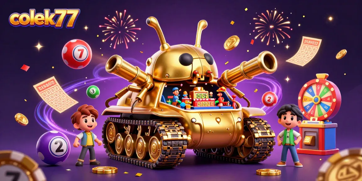 Experience winning at colek77, a dynamic casino scene with lotteries, prizes, and festive energy.