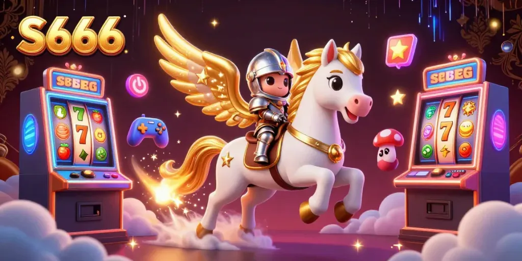 Experience thrilling wins at S666 with a celestial knight and jackpot slot machines.