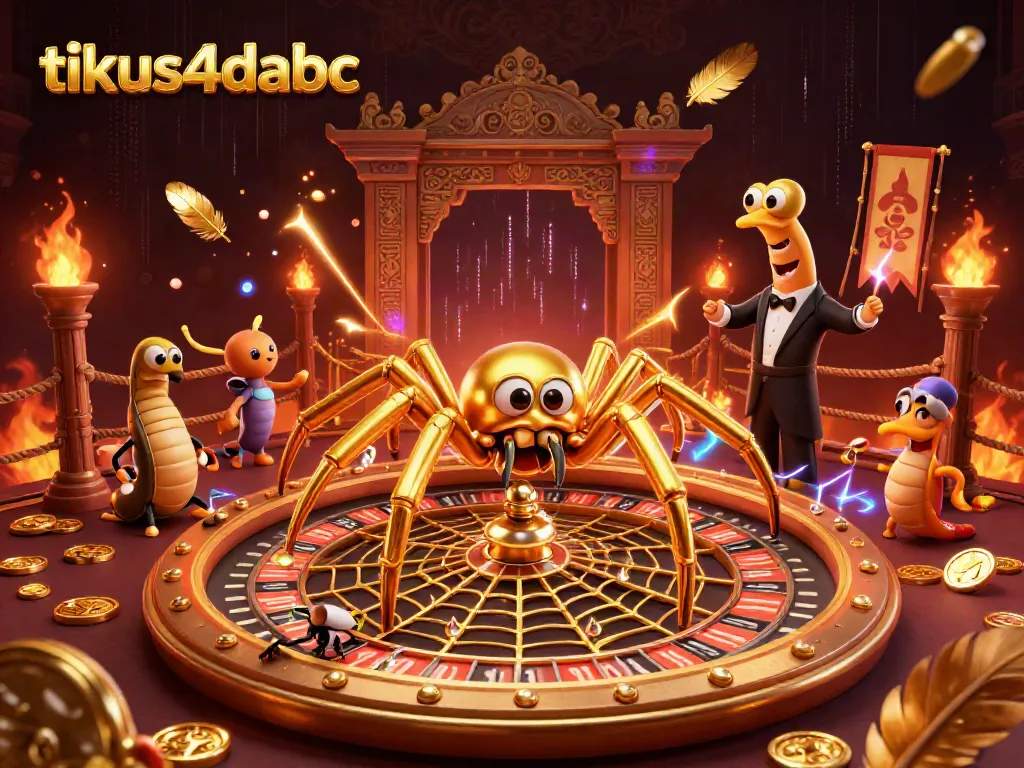 Engage in thrilling bets with tikus4dabc in a vibrant 3D casino scene, featuring dynamic elements and characters.