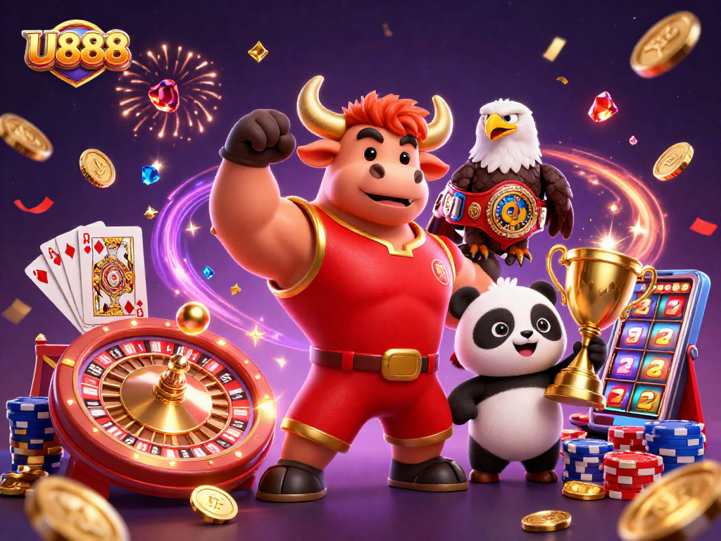 Experience thrilling wins at U888 with a dynamic casino scene featuring exciting games.