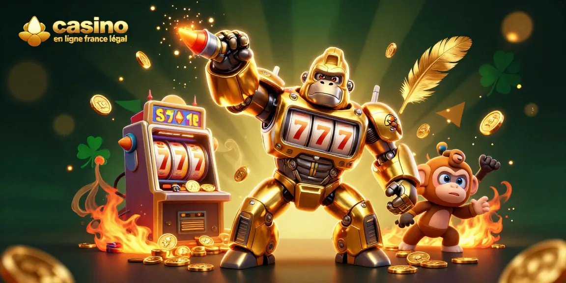 Jouez et gagnez sur des casinos en ligne légaux en France avec cette illustration dynamique.