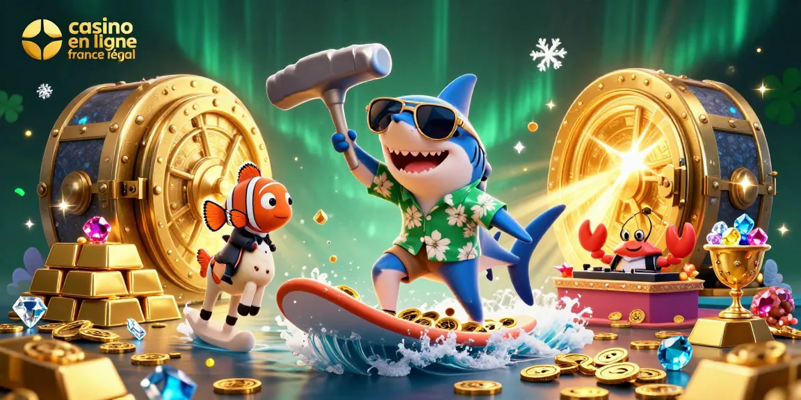 Jouez de manière responsable sur un casino en ligne France légal avec des dessins animés colorés.