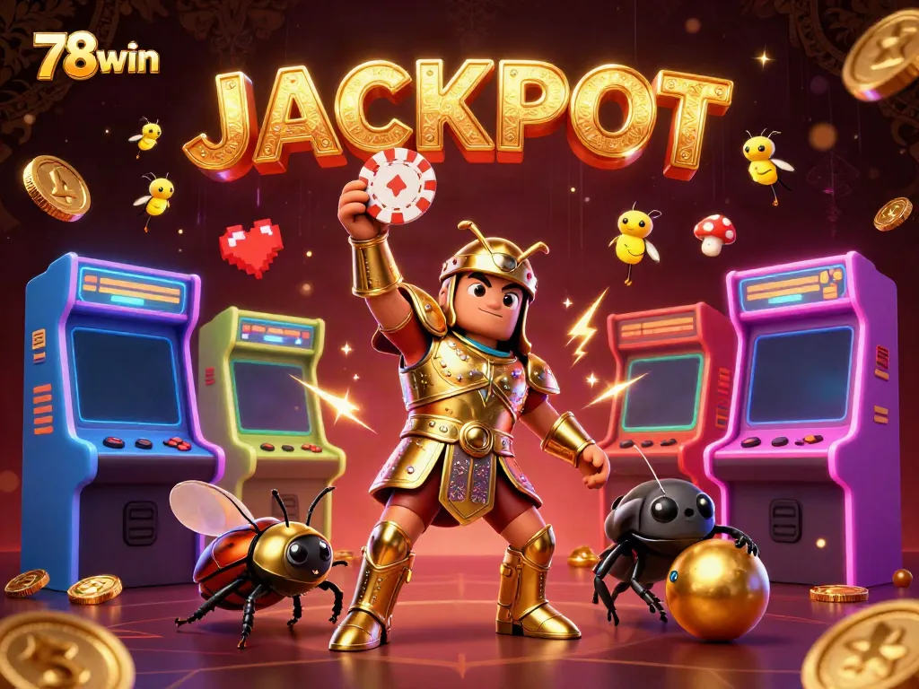 Experience the thrill of winning at 78win, featuring vibrant gaming elements and lively characters.