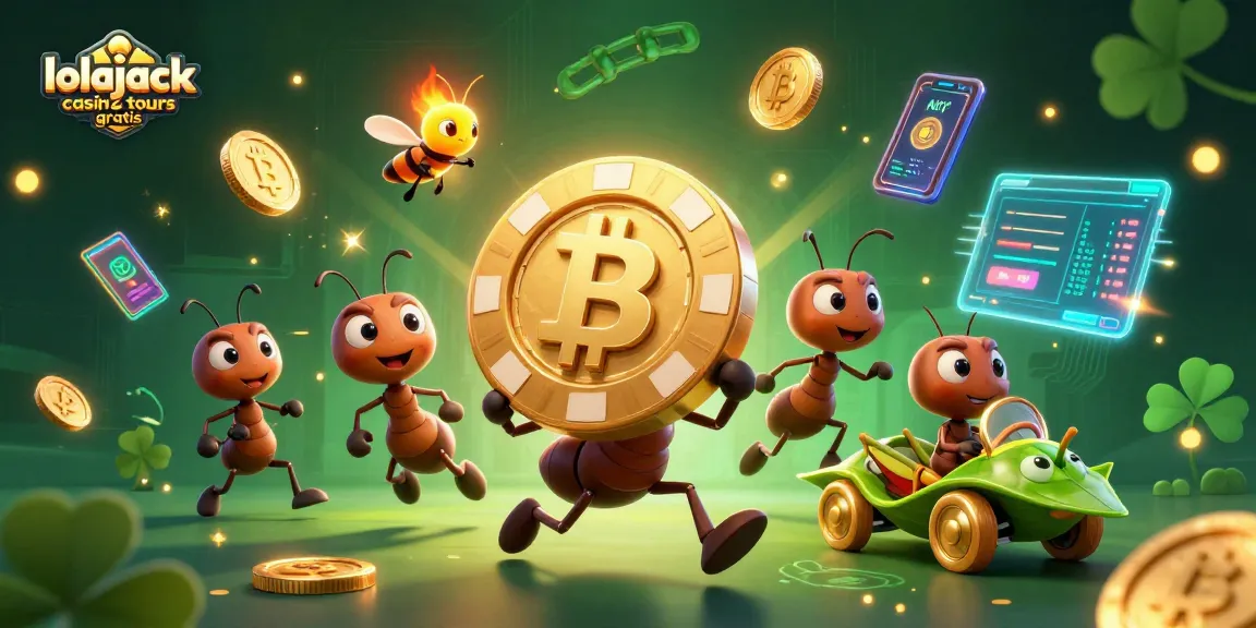 Experience exciting heist action with lolajack casino tours gratuits featuring playful ants and crypto elements.