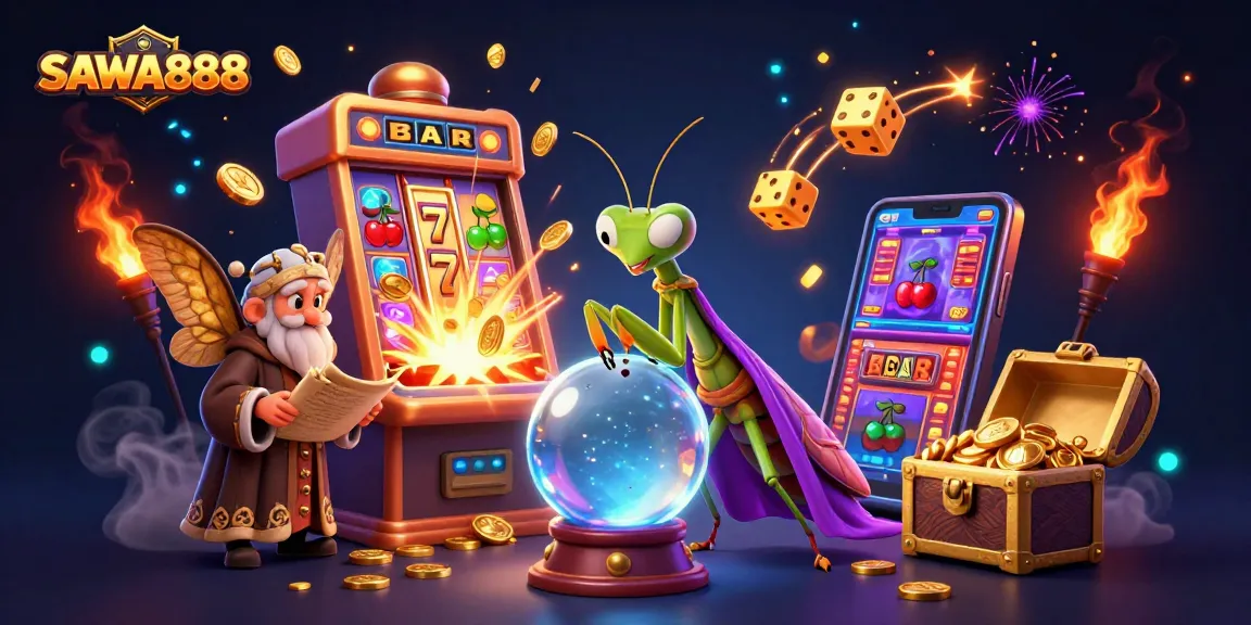 Experience the magic of SAWA888 as you spin the slots with vibrant visuals and rewards.