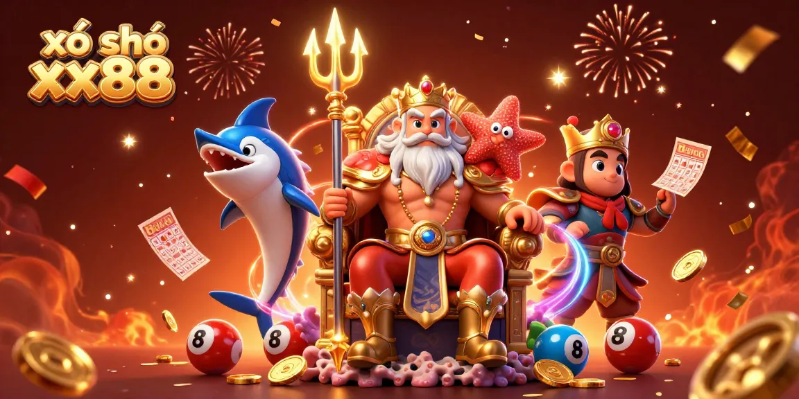 Experience the excitement of xổ số xx88 with vibrant lottery balls and golden prizes in an immersive 3D scene.