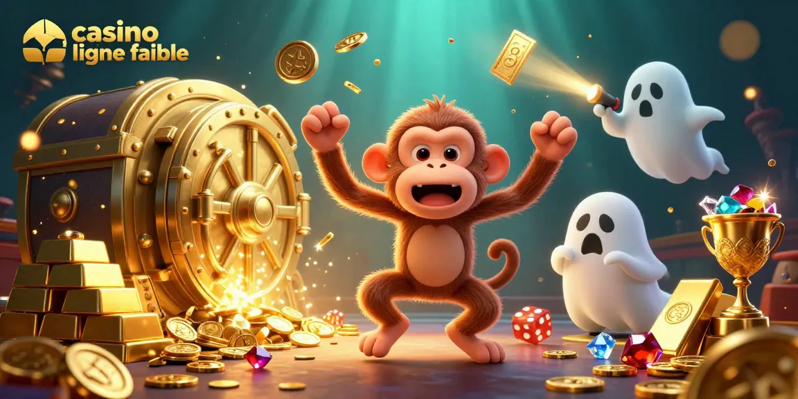 Jouez sur un casino en ligne fiable, entouré d'un trésor scintillant.