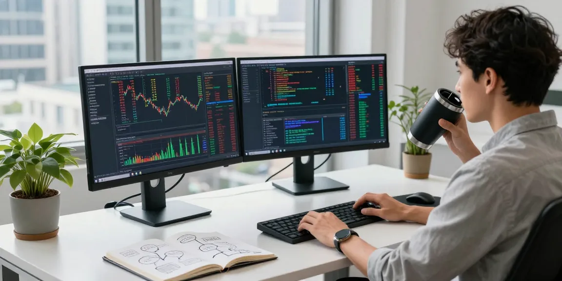 Real-time global data feed for multi-ticker US stock batch API in a modern tech workspace.