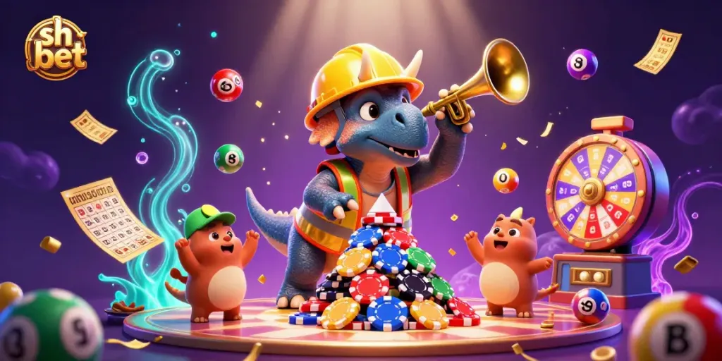 Win with sh bet in a vibrant casino scene showcasing excitement and dynamic gameplay.