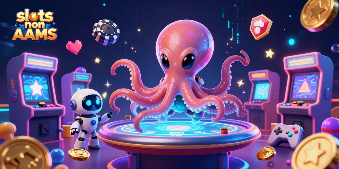 Gioca alle slot non AAMS con un polpo alieno in un casinò futuristico ricco di colori e dettagli