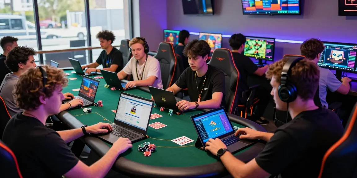 Users engaging with F168 online gaming experience in a vibrant gaming setup, showcasing excitement and technology.