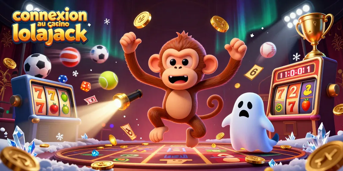 Experience the excitement at connexion au casino lolajack with lively golden coins, dynamic slot reels, and spirits in action.