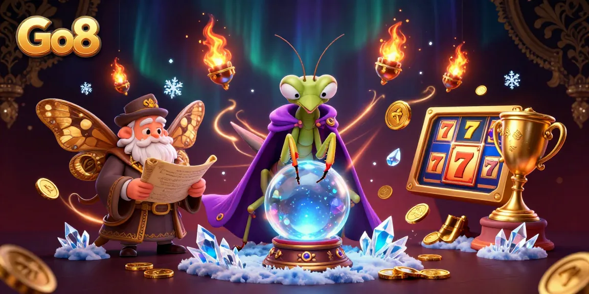 Experience thrilling jackpots and vibrant slots at Go8 with enticing characters and visuals.