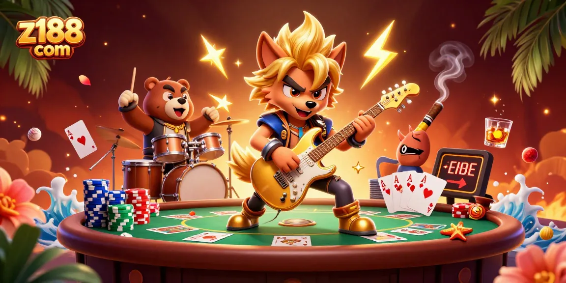 Engage with z188 com, immerse in an exciting casino-themed concert featuring dynamic gambling elements.